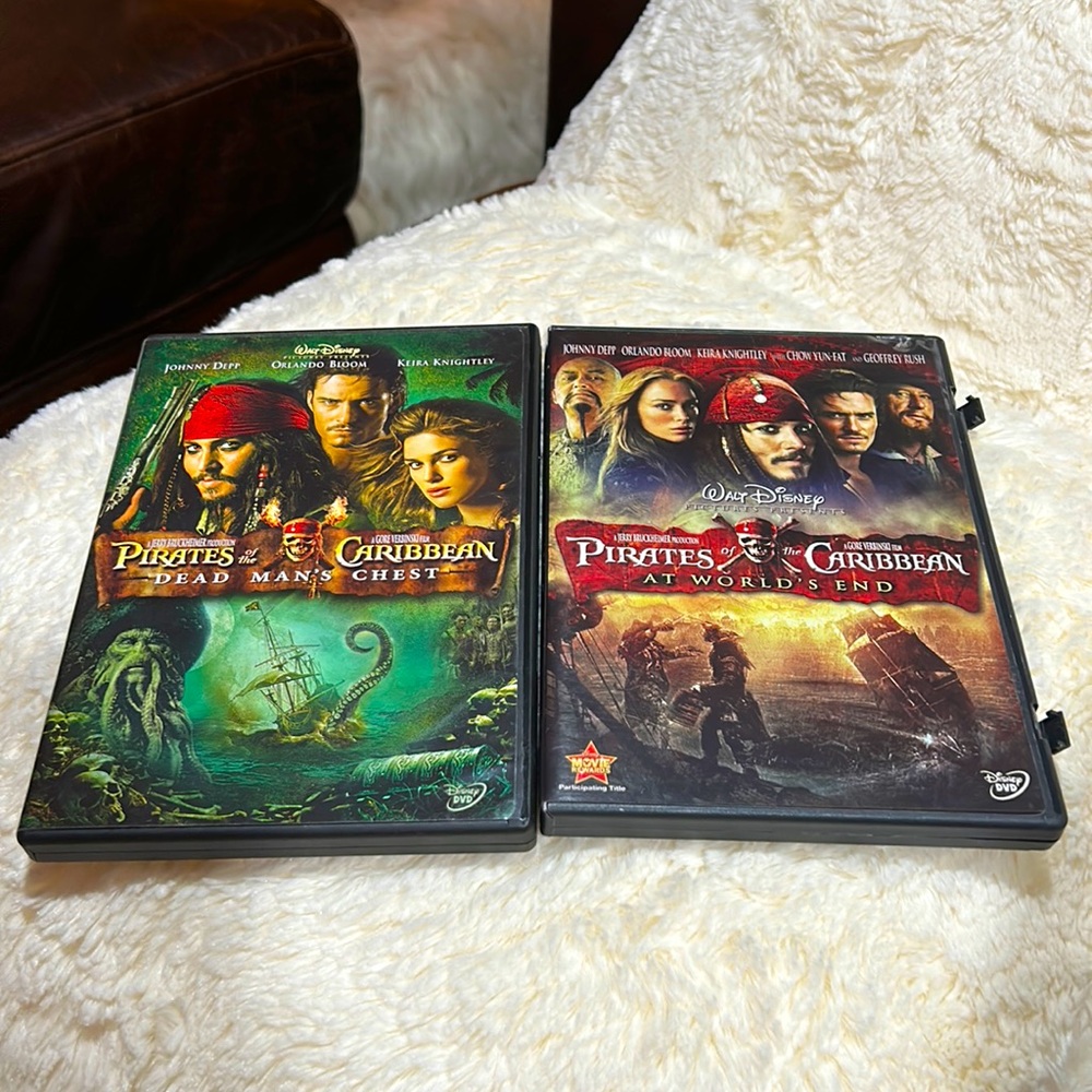 Pirates of the Caribbean DVD movies